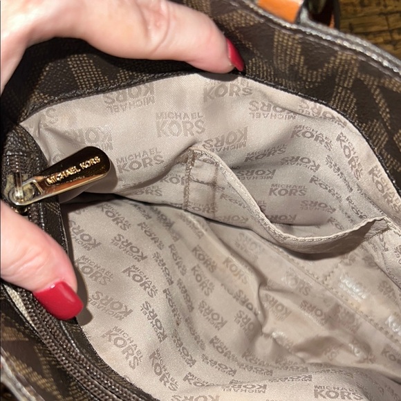 Michael Kors Brown Tote and Wallet Set Hudson brown black - Picture 12 of 16